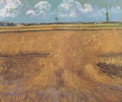 Vincent Van Gogh Wheat Field with Sheaves (nn04) oil painting picture
